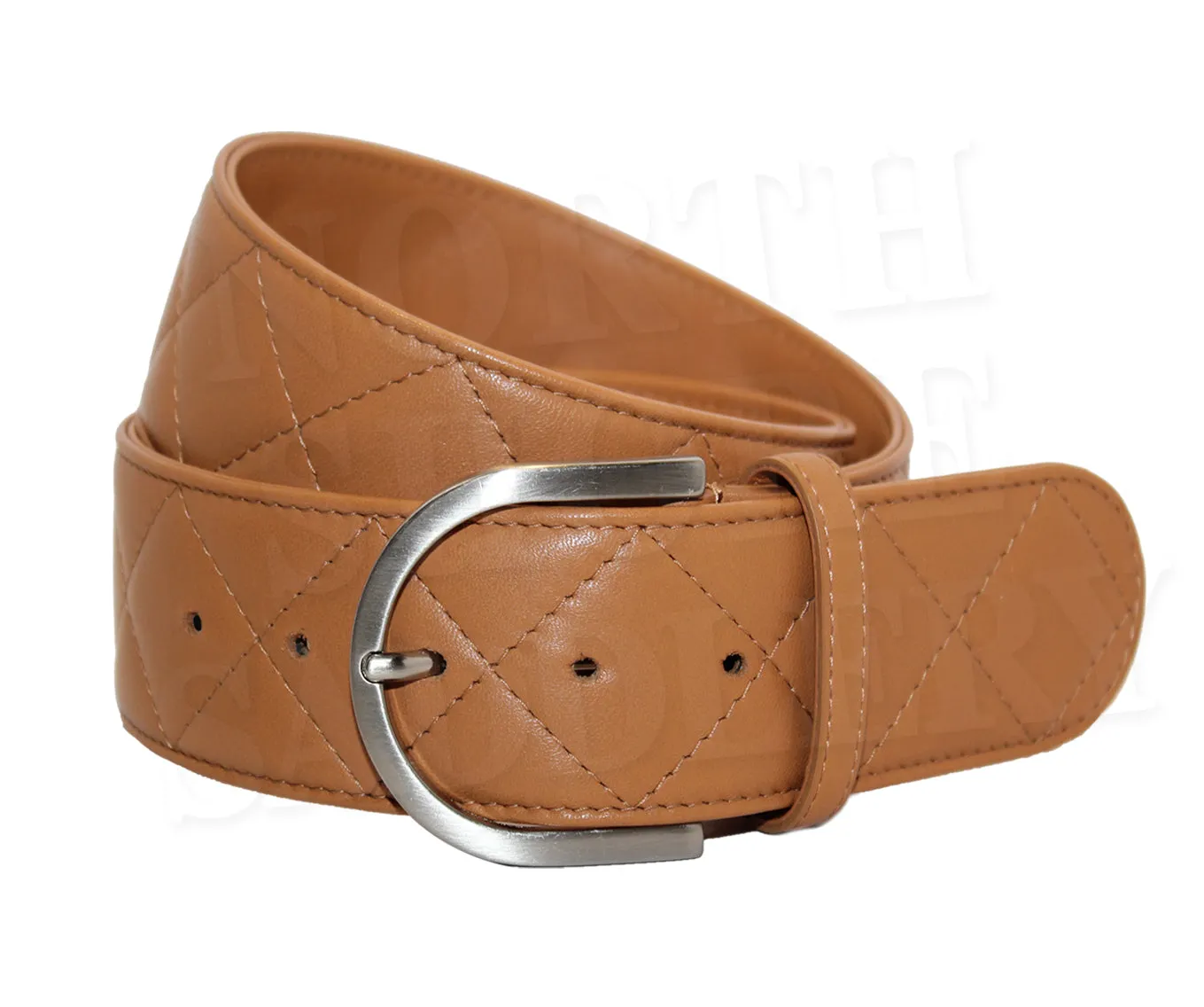 Tailored Sportsman Quilted Leather C Belt