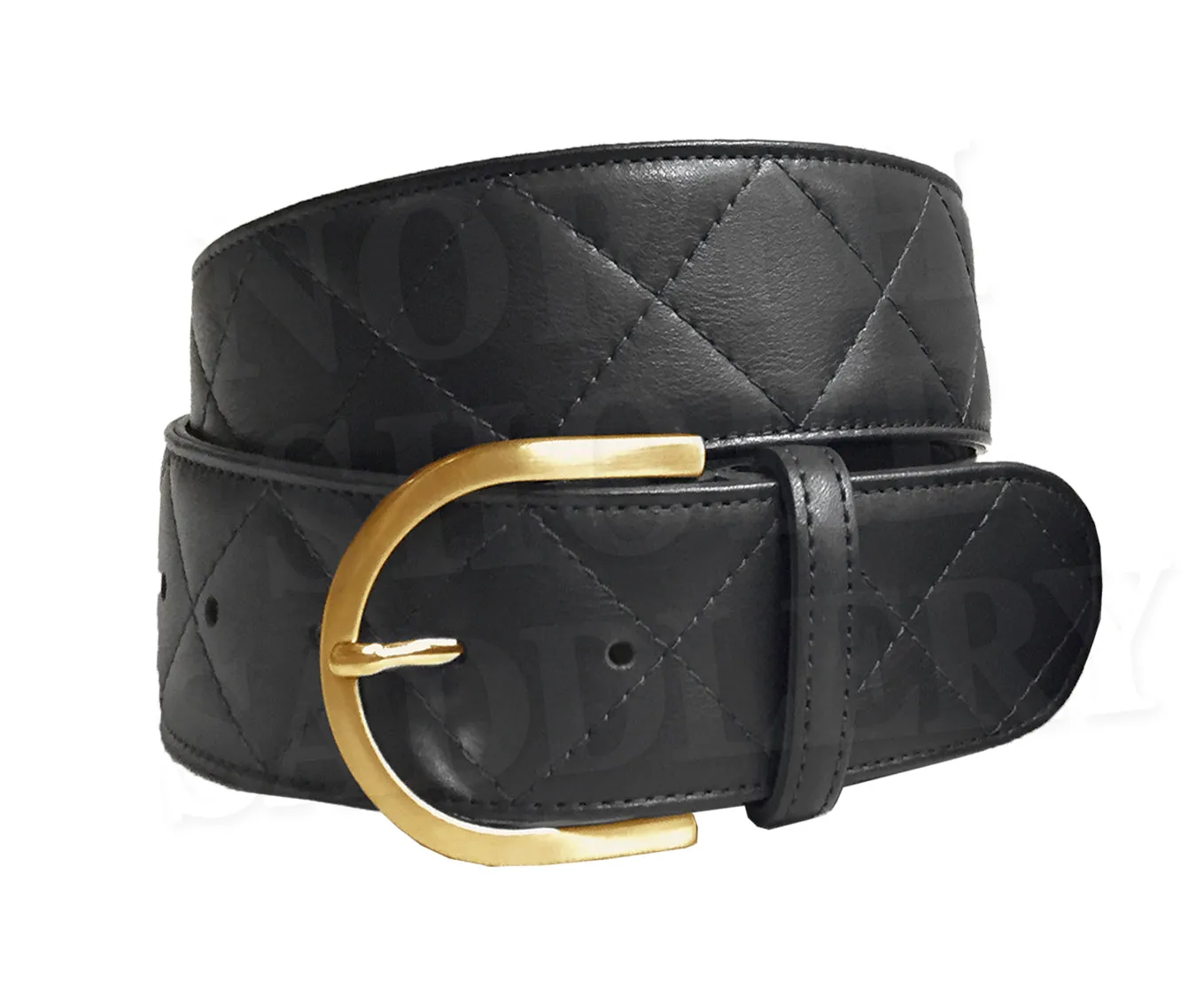 Tailored Sportsman Quilted Leather C Belt