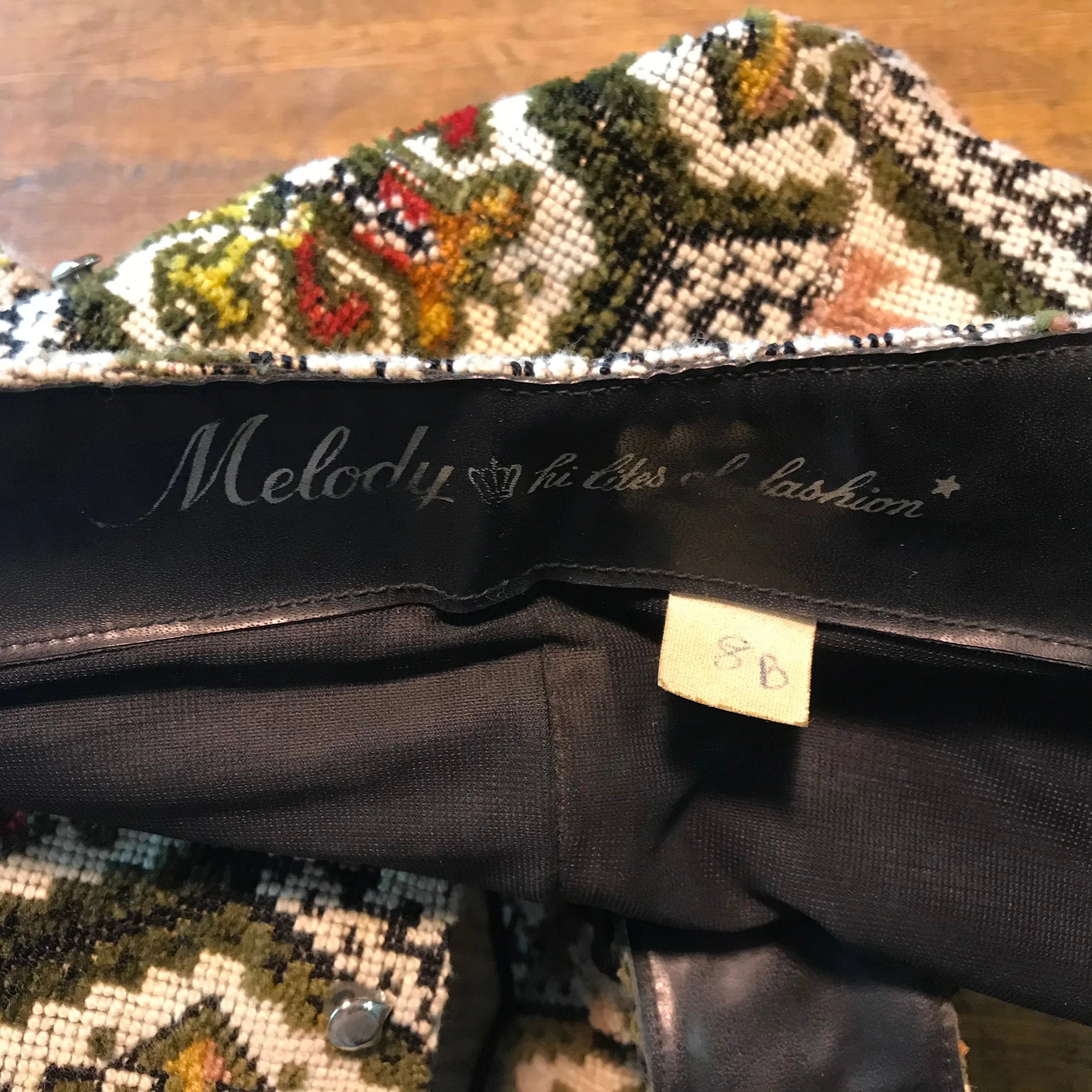 Tapestry Vintage 60/70’s Women’s High Lace Up Front Boots by Pacific Melody