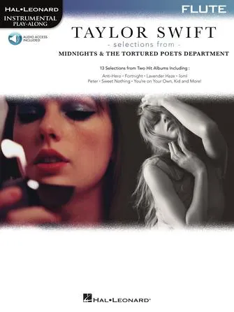 Taylor Swift - Selections from Midnights & The Tortured Poets Department (Play-Along Book with Online Audio)