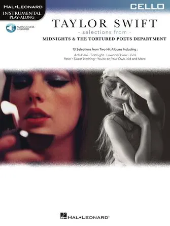 Taylor Swift - Selections from Midnights & The Tortured Poets Department (Play-Along Book with Online Audio)