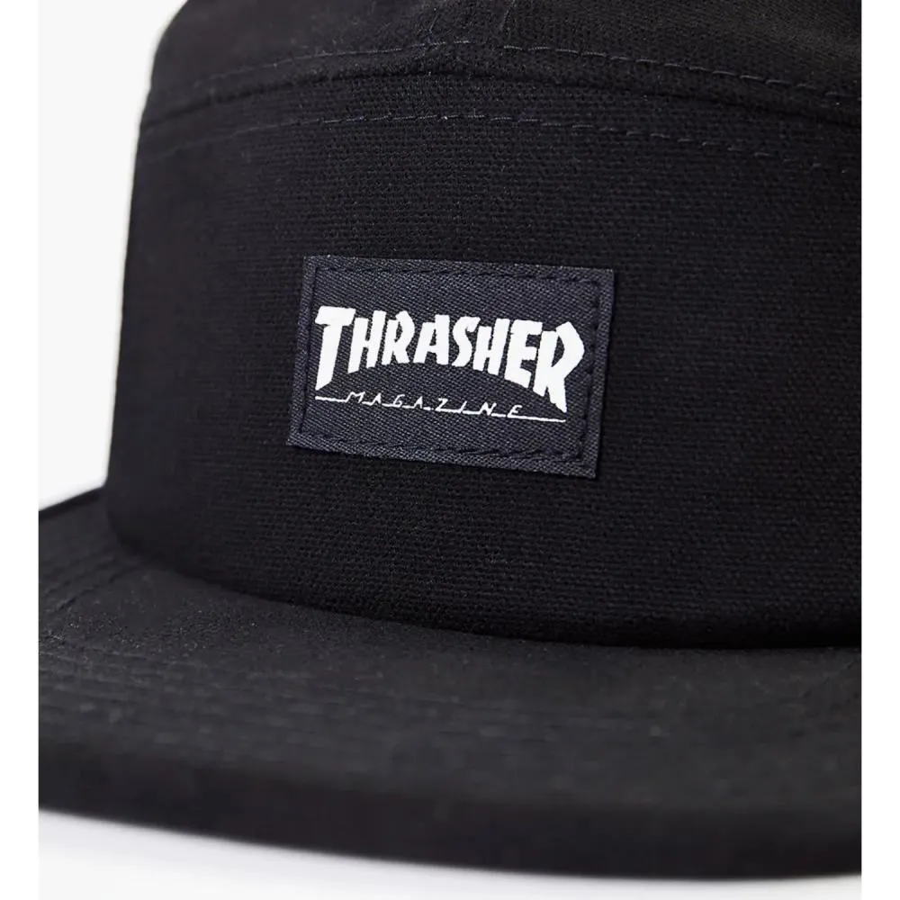Thrasher Cap 5 Panel - Black