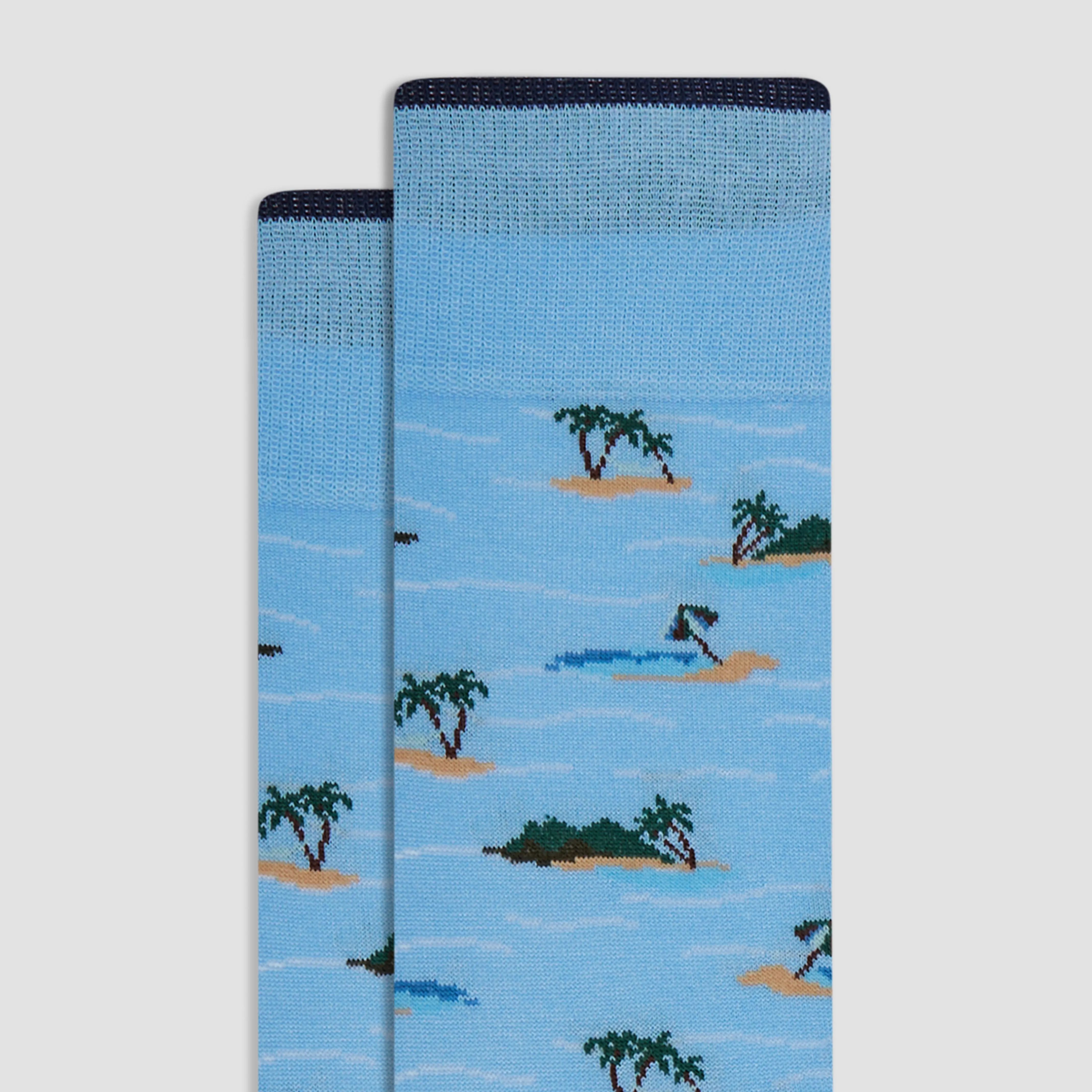 Tiny Island Mid-Calf Socks