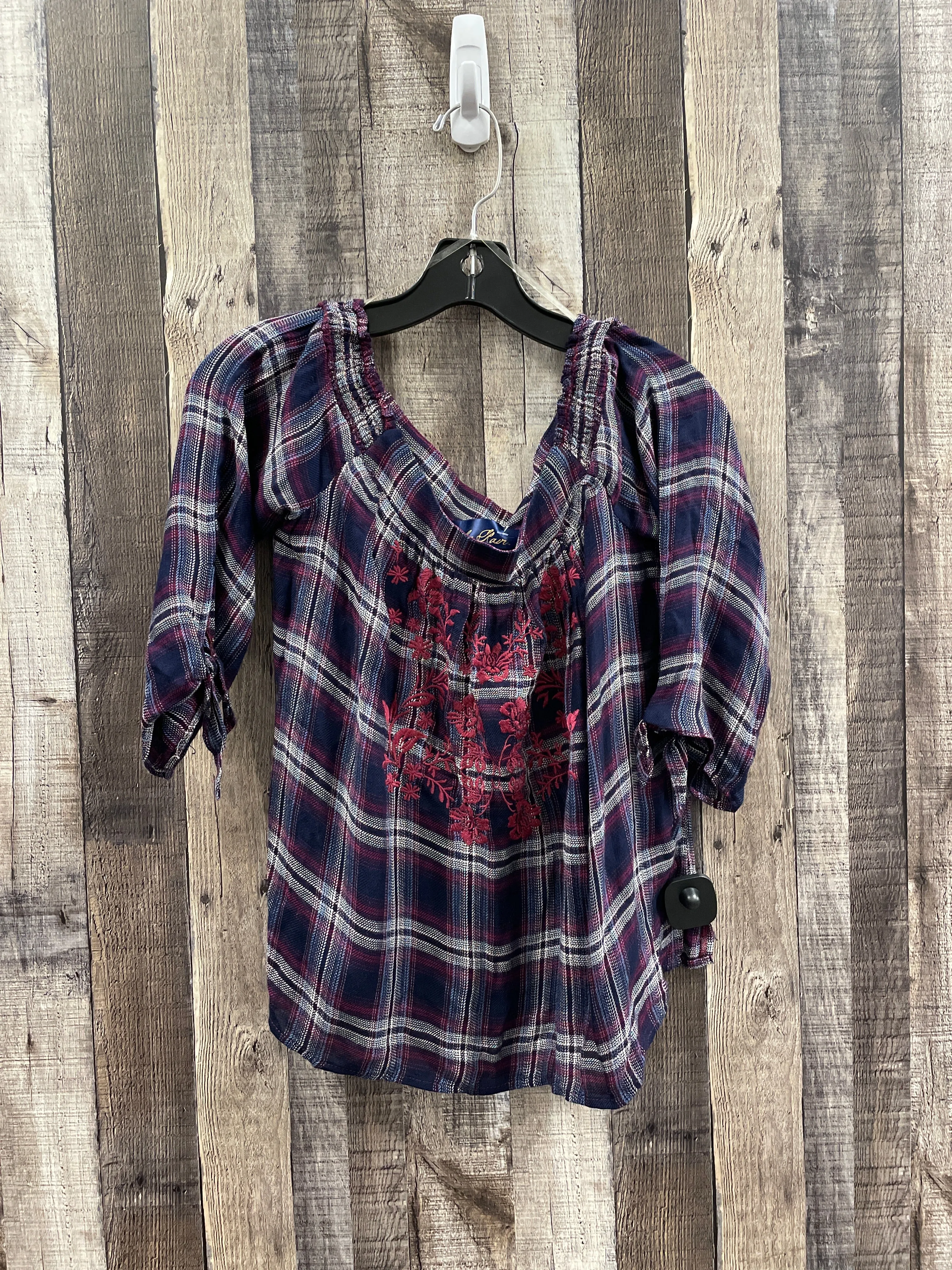 Top 3/4 Sleeve By Blue Rain In Multi-colored, Size: Xs