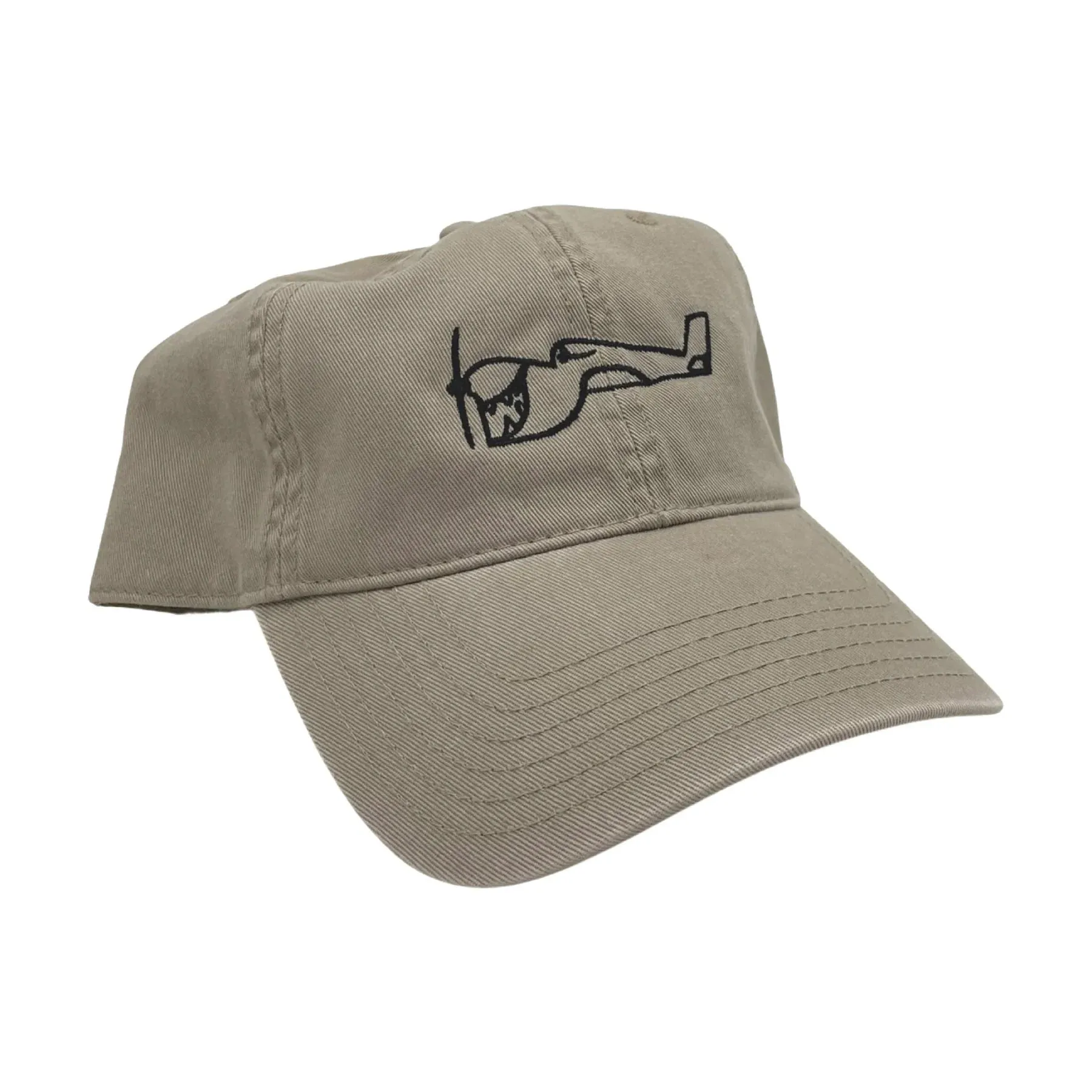 TRUE AMES GREENOUGH AIRPLANE LOGO LOW PROFILE HAT - CLASPBACK
