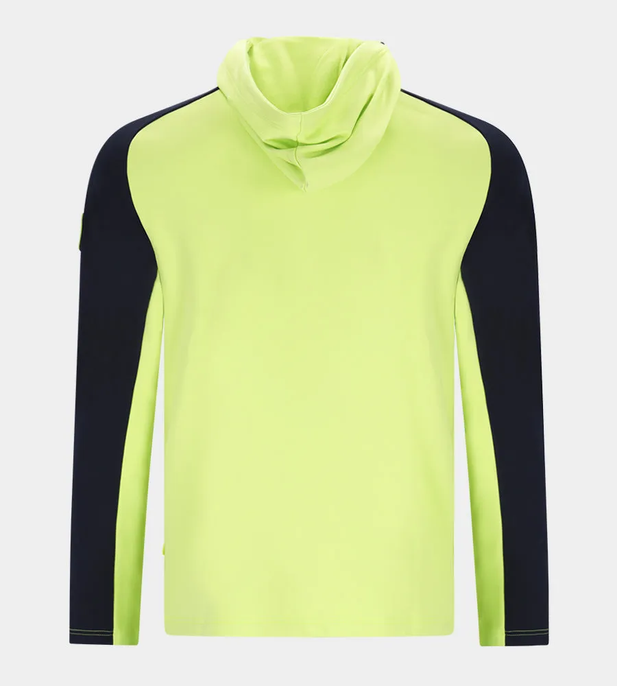 TWO TONE HOODIE 2.0 - LIME / NAVY