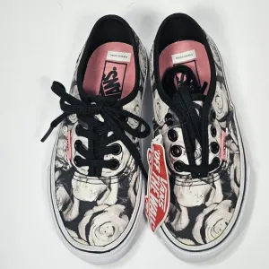VANS Kids 10.5 Authentic Digi Rose Black/ True White Water-Resistant Canvas 3085