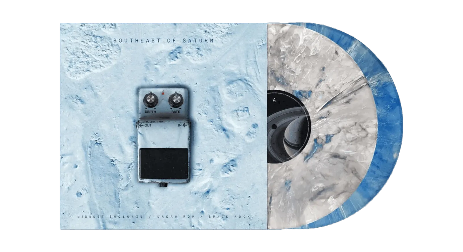 Various Artists : Southeast of Saturn Vol. 2 (Grey & Dark Blue Vinyl)