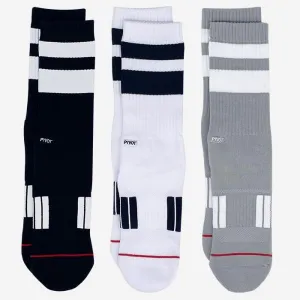 Vinci Crew Striped-3 Pair Sock Bundle