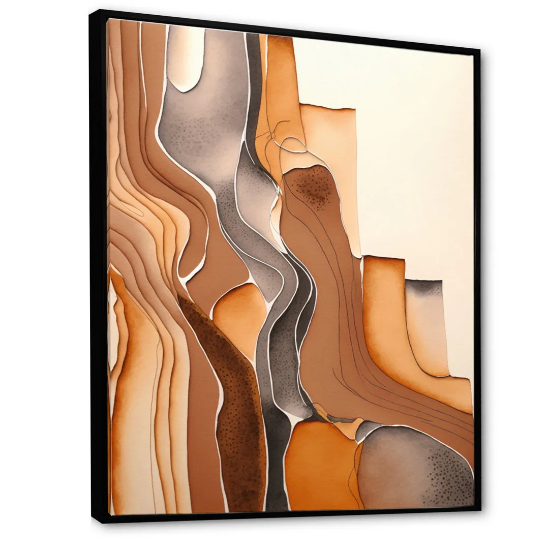 Wanderings in Canyon Ridge II - Print on Canvas Ivy Bronx Size: 16" W x 32" H Format: Gold Floater Framed Canvas