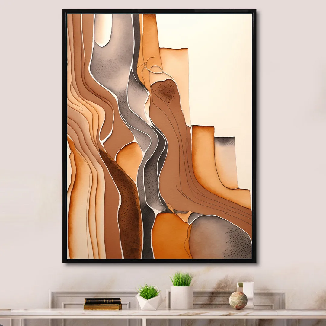 Wanderings in Canyon Ridge II - Print on Canvas Ivy Bronx Size: 16" W x 32" H Format: Gold Floater Framed Canvas