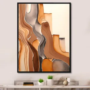 Wanderings in Canyon Ridge II - Print on Canvas Ivy Bronx Size: 16" W x 32" H Format: Gold Floater Framed Canvas