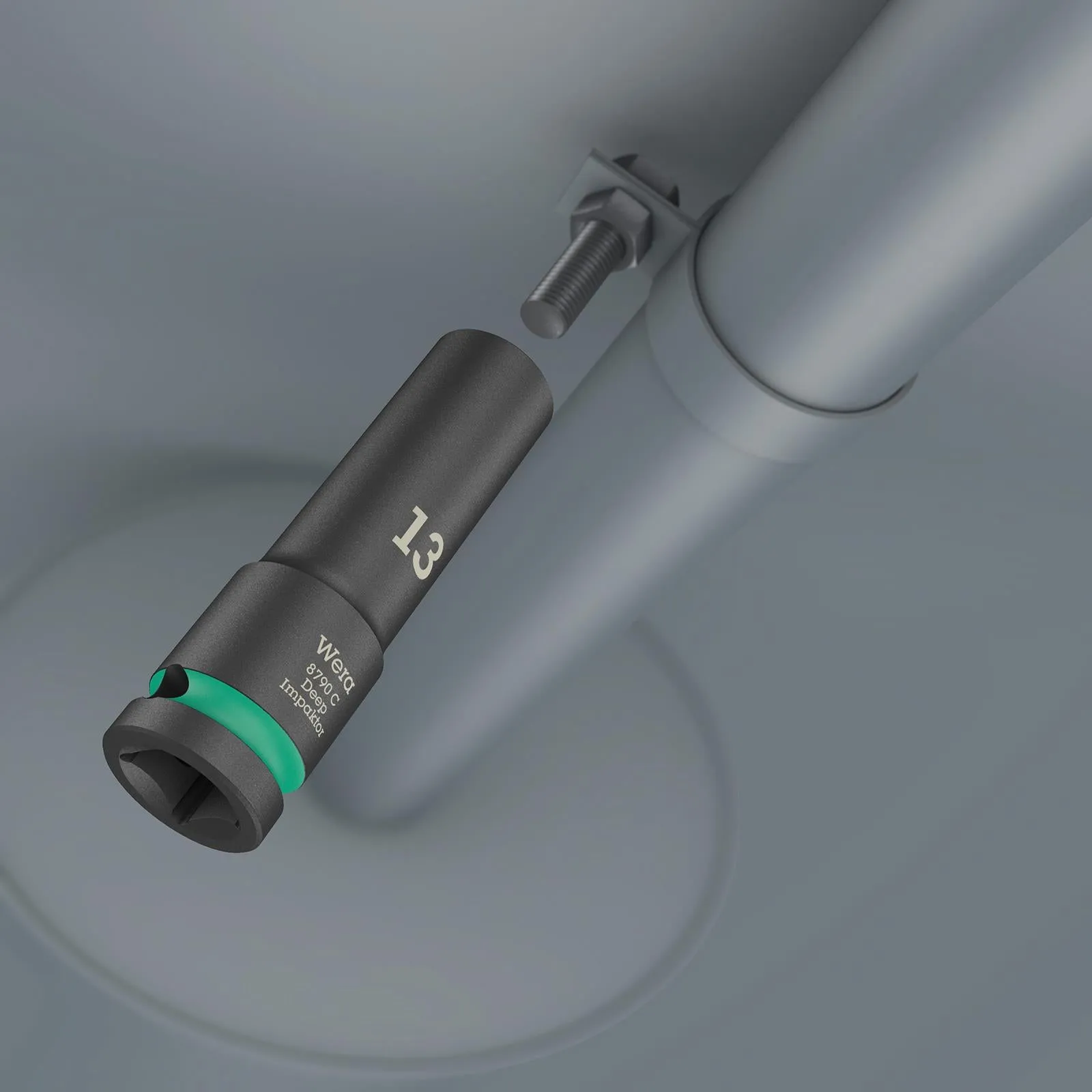 Wera Deep Impact Socket Impaktor with 1/2" Drive Zyklop 8790 C 13mm x 83mm