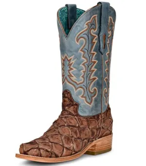 Women’s Corral Blue Fish Embroidered Boots