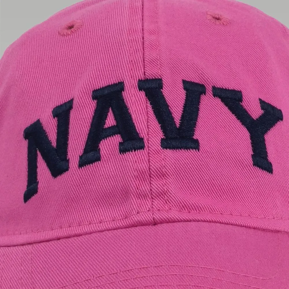 Womens Navy Arch Hat (Pink)