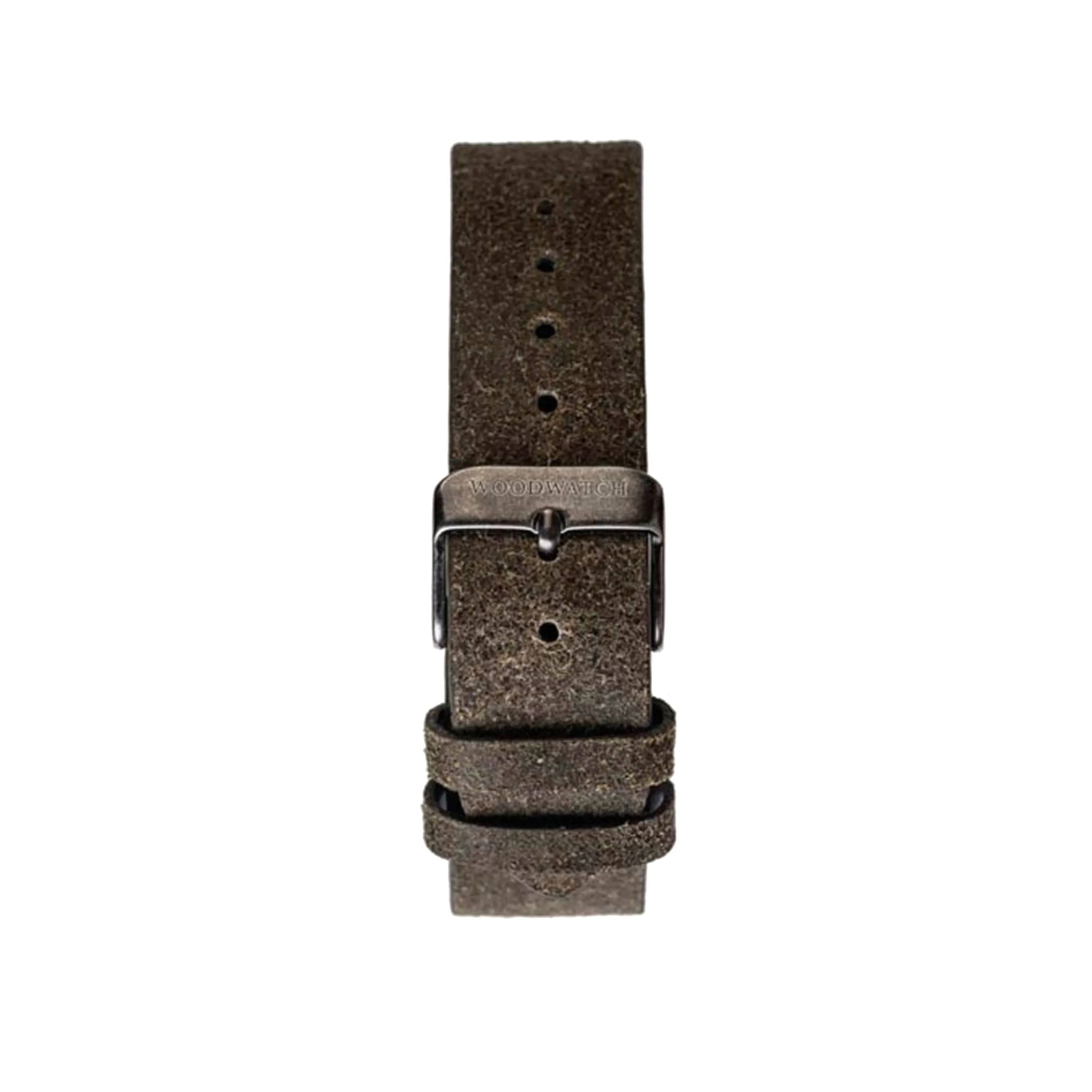 WOODWATCH LEATHER STRAP KHAKI 18MM