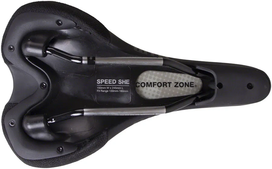 WTB Speed She Saddle - Chromoly, Black, Women's, 150 mm, Wide