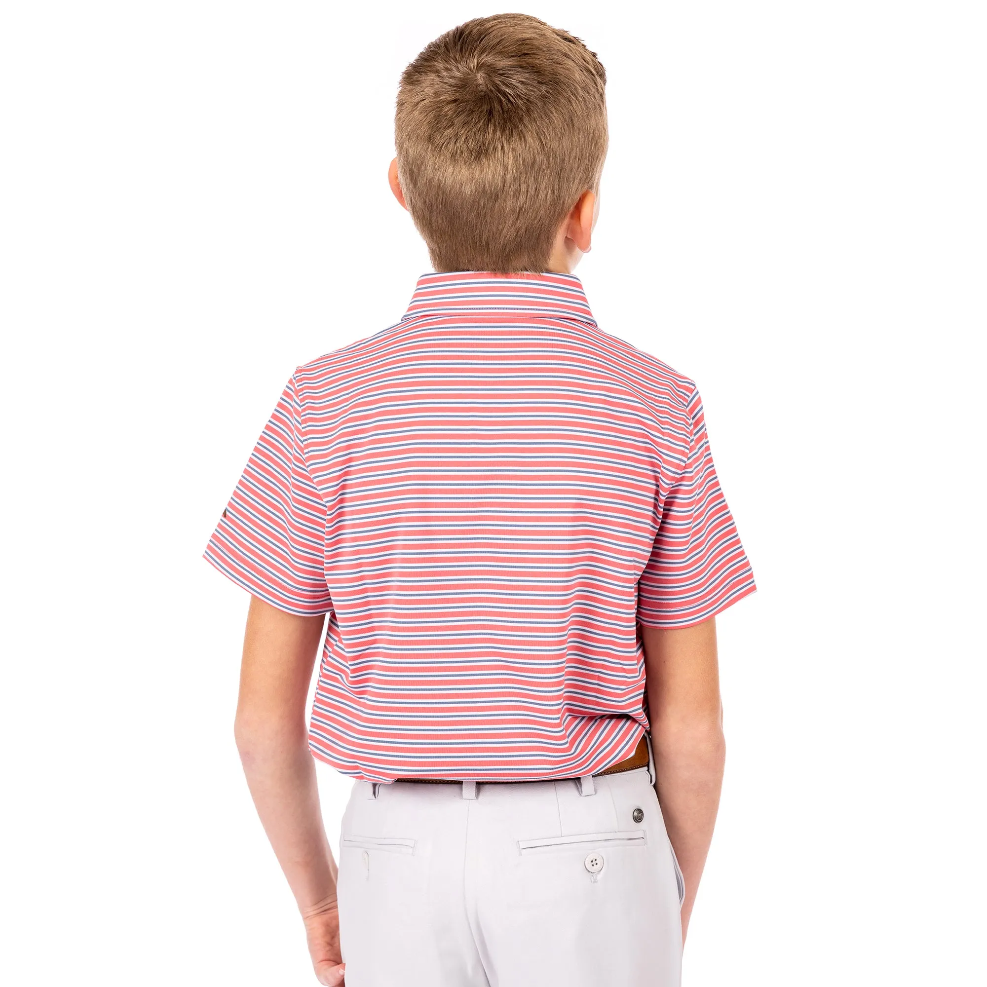 Youth Caddie Stripe Polo FINAL SALE