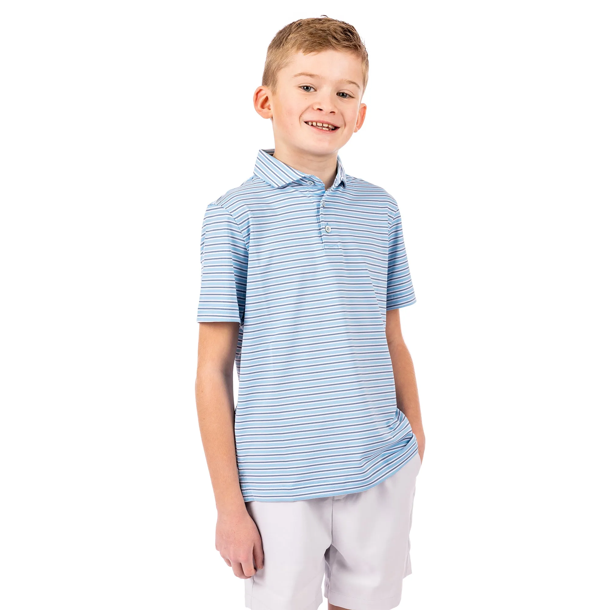Youth Caddie Stripe Polo FINAL SALE