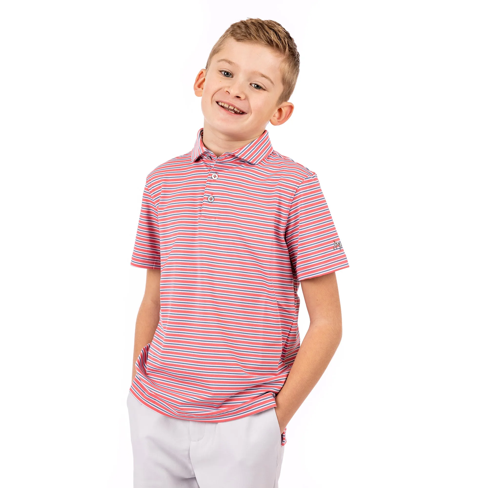 Youth Caddie Stripe Polo FINAL SALE