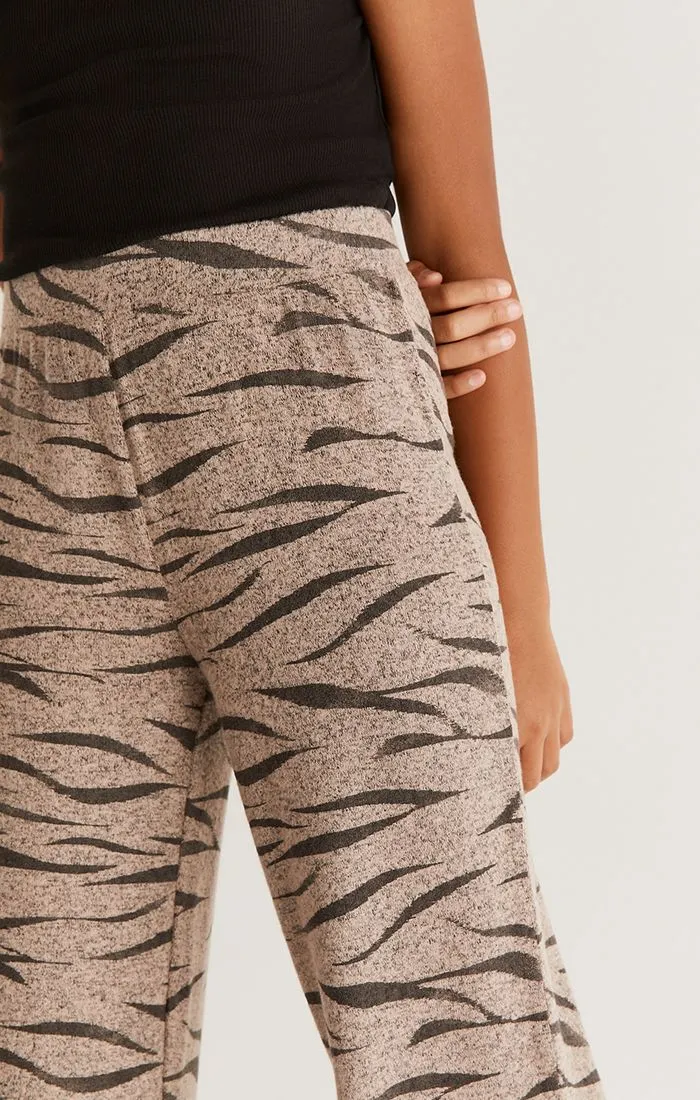 Z Supply Girls Brinley Zebra Pant - Frappe